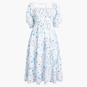 NWT Hill House The Nesli Nap Dress - Blue Botanical